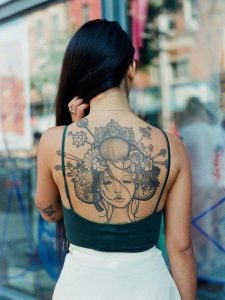 Woman With Japanese Tattoos